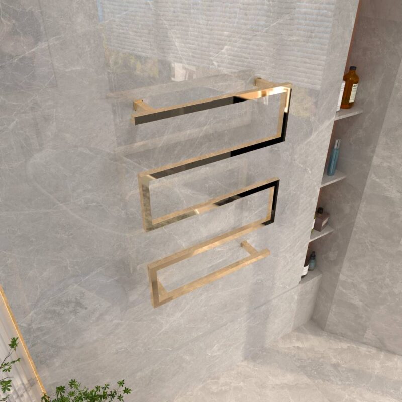 KULMA - Kultainen sähköinen pyyhekuivain Kultainen pyyhekuivain sahko idyllica.fi