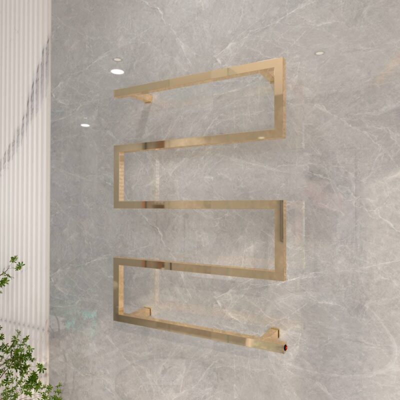 KULMA - Kultainen sähköinen pyyhekuivain Kultainen pyyhekuivain sahkoinen idyllica.fi