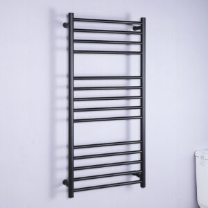 Musta sähköinen pyyhekuivain 1100 X 520 X 125 mm idyllica.fi