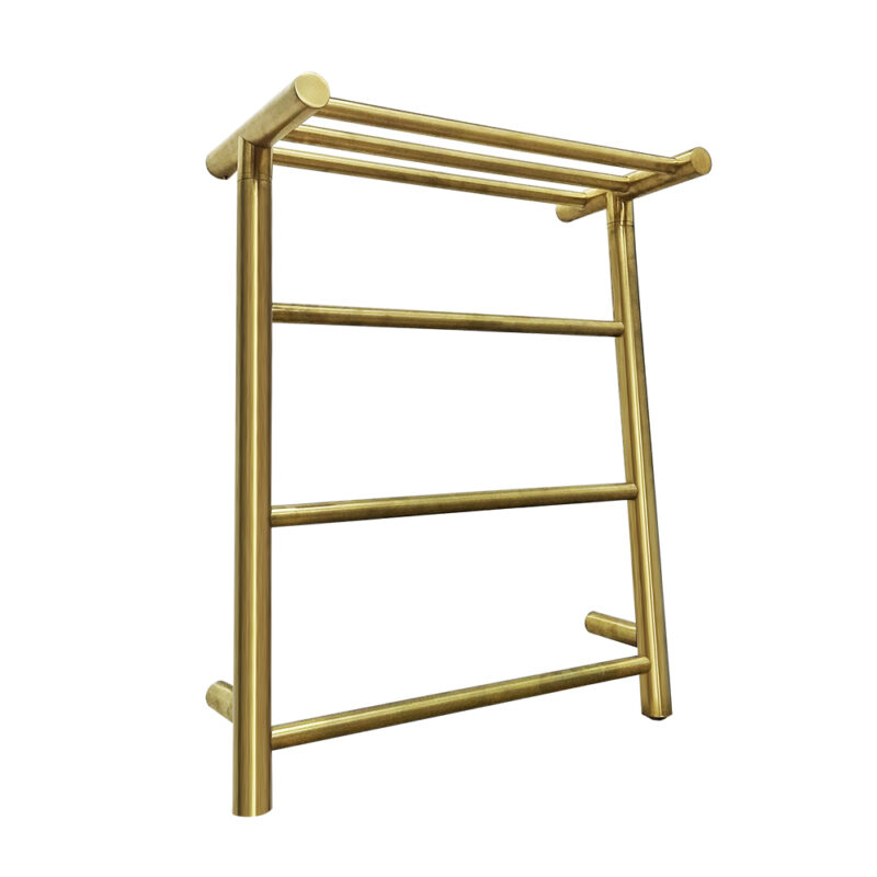 Sähköinen pyyhekuivain hyllyllä, kultainen – Idyllica Sähköinen pyyhekuivain hyllyllä, kultainen, 600 X 480 X 230 mm – Idyllica.fi
